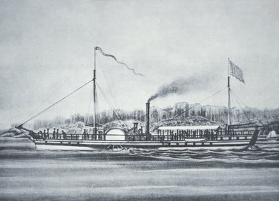 Robert Fultons Dampfschiff 
