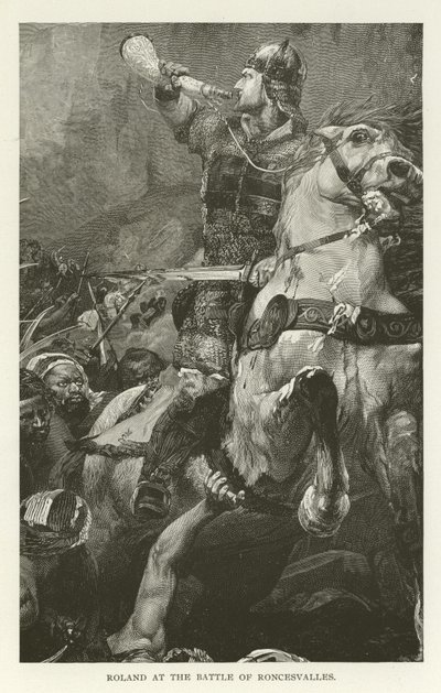 Roland in der Schlacht von Roncesvalles von American School