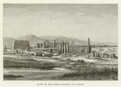 Ruinen im Tempelbezirk von Karnak von American School