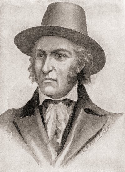 Samuel Chester Reid, Kommandant eines Freibeuters während des Krieges von 1812, aus 