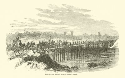 Rettung der Brücke über den Pearl River, April 1863 von American School