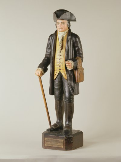 Skulptur von Diedrich Knickerbocker, die in der Knickerbocker Hall in New York City stand, um 1850-67 von American School