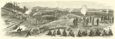Beschuss der Eisenbahn bei Resaca, Mai 1864 von American School