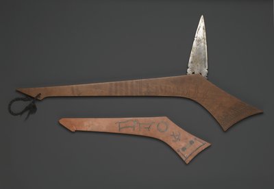 Sioux-Kriegsknüppel, aus Fort Snelling, Minnesota von American School