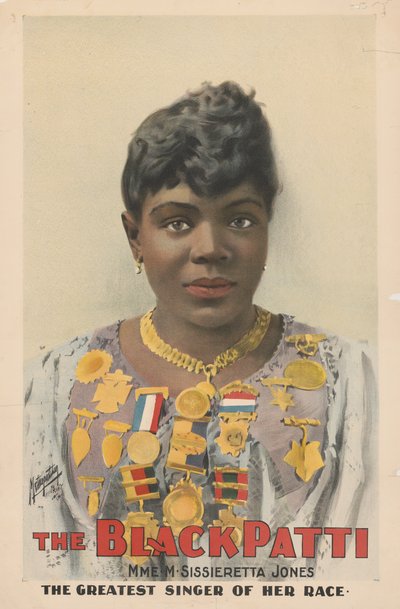 Sissieretta Jones, auch bekannt als die "Schwarze Patti", 1899 von American School