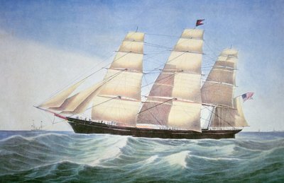 Sovereign of the Seas, Lithographie von Nathaniel Currier (1813-88) von American School