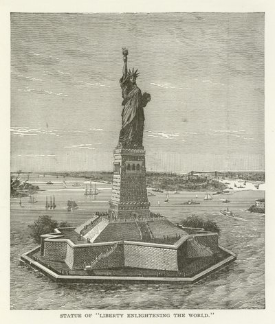 Freiheitsstatue erleuchtet die Welt von American School