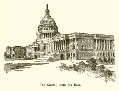 Das Kapitol, von Osten, Washington von American School