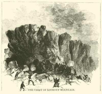 Der Kamm des Lookout Mountain, November 1863 von American School