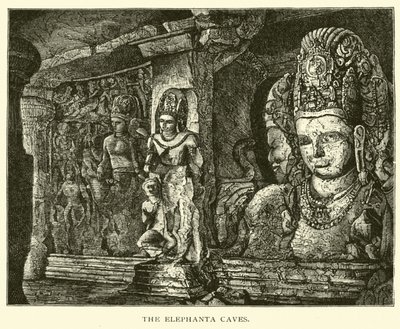 Die Elephanta-Höhlen von American School