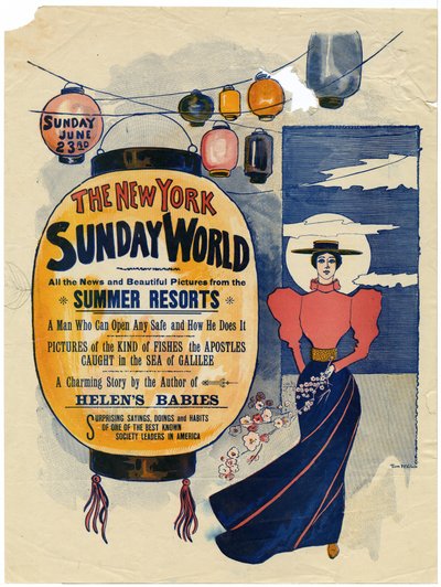 The New York Sunday World, Alle Nachrichten und schöne Bilder von den Sommerresorts, 1895 von American School