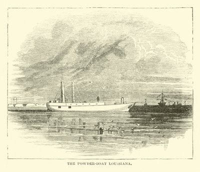 Das Pulverboot Louisiana, Dezember 1864 von American School