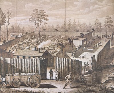 Das Kriegsgefangenenlager in Andersonville von American School