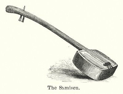 Der Samisen (Gravur) von American School