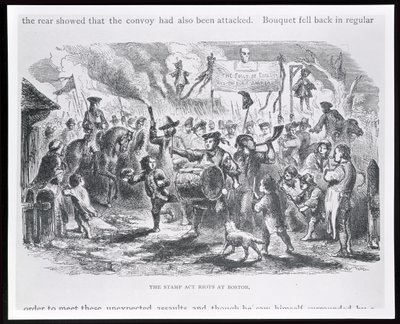 Die Stamp Act Unruhen in Boston, 25. August 1765, aus 