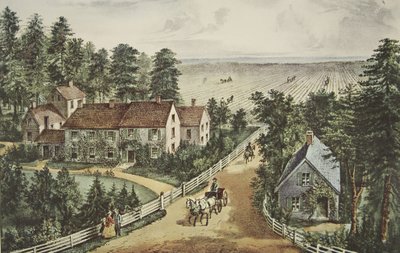 Das Heim des westlichen Bauern von American School