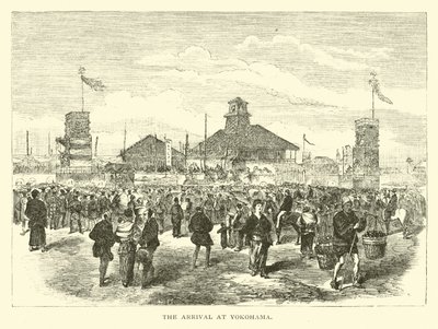 Die Ankunft in Yokohama von American School