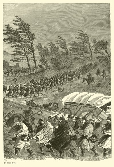 Die Kampagne im Schlamm, Januar 1863 von American School