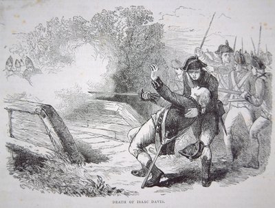 Der Tod von Isaac Davis an der Concord Bridge von American School