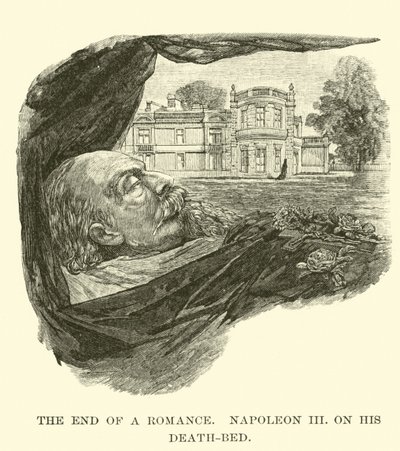 Das Ende einer Romanze, Napoleon III. auf seinem Sterbebett von American School