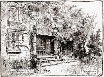 Das Haus von John Bartram in der Nähe von Philadelphia, aus 