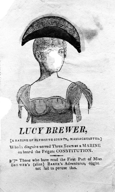 Titelseite zu The Adventures of Lucy Brewer, gedruckt von Luther Wales, New York, 1815 von American School