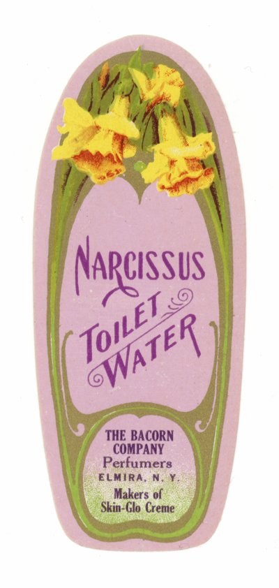 Toilettenwasser Etikett, Narcissus von American School