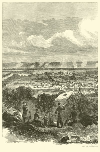 Blick auf Chattanooga und das Bundeslager, November 1863 von American School