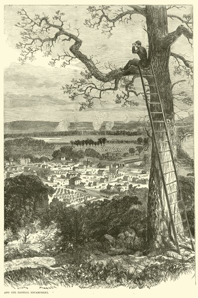 Blick auf Chattanooga und das Bundeslager, November 1863 von American School