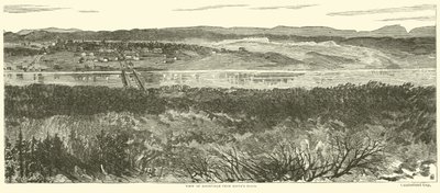 Blick auf Knoxville von Keiths Hills, November 1863 von American School