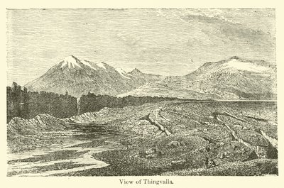 Blick auf Thingvalla von American School