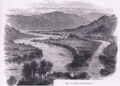 Ansicht des Susquehanna, Illustration aus Cassell