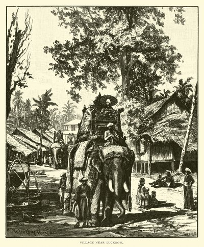 Dorf in der Nähe von Lucknow von American School
