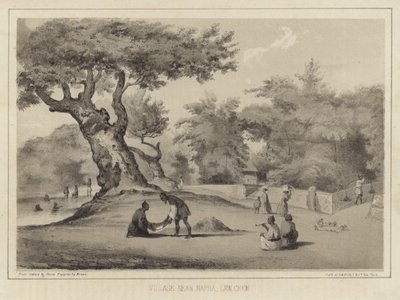 Dorf in der Nähe von Napha, Lew Chew (Ryukyu-Inseln) von American School