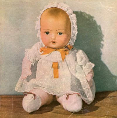 Vintage-Kinder-Stillleben - Puppe von American School