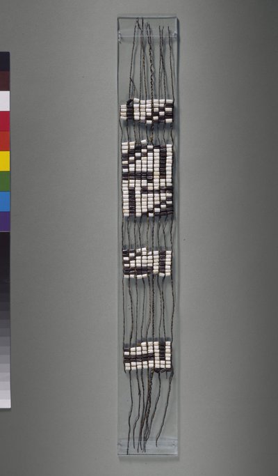 Wampum-Gürtel, amerikanischer Irokesen- oder Algonkin-Stamm von American School