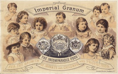 Kleine Kinder werben für Imperial Granum von American School