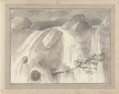 Ansichten in England, Schottland und Wales: Wasserfall, Ansichten von 1799 von Amos Green