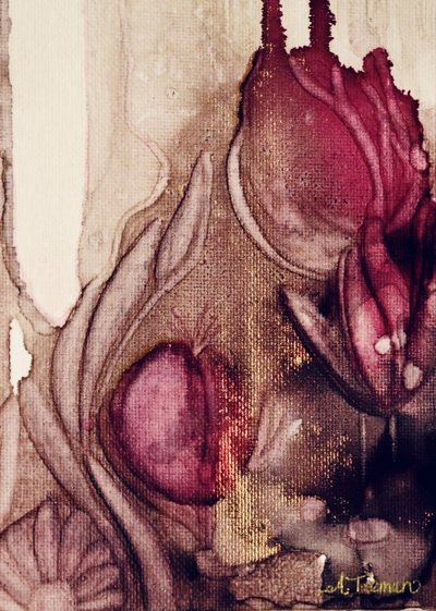 Träumende goldene Tulpen von Amy Tieman