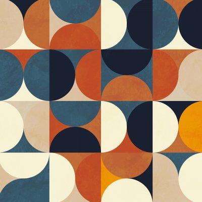 Geometrie Neu 12 Braun von Ana Rut Bre