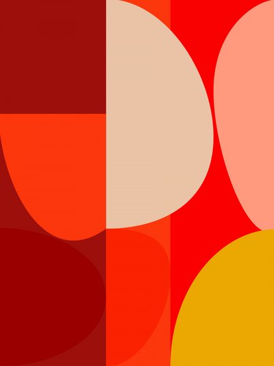 Mittleres Jahrhundert Pastell 10 von Ana Rut Bre