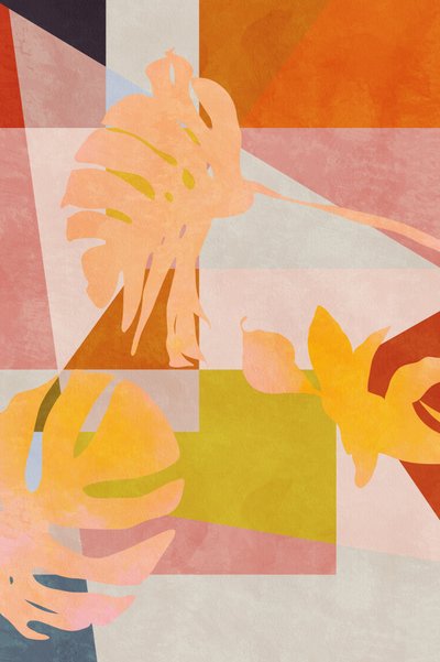 Organische Bauhaus Geometrie Blätter von Ana Rut Bre