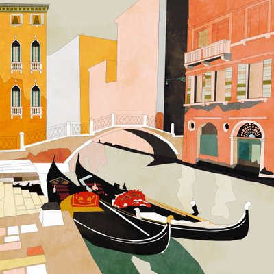 Venedig Gondeln von Ana Rut Bre