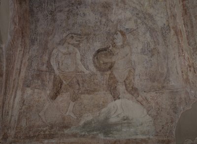 Kampfszene im Hippodrom, 11. Jahrhundert von Ancient Russian frescos
