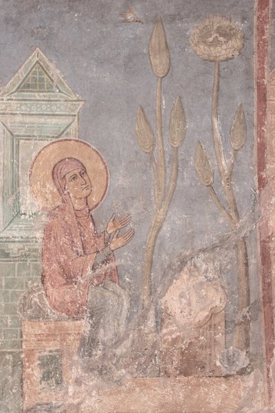 Heilige Anna beim Beten, 12. Jahrhundert von Ancient Russian frescos