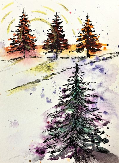 Winterwaldglanz von Anda Bieza