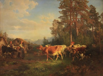 Kreaturen auf dem Heimweg von Anders Askevold