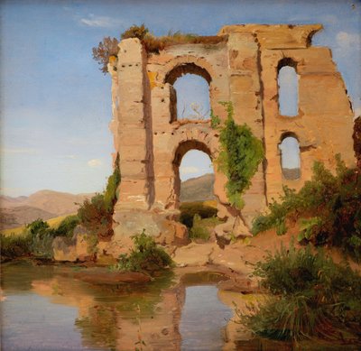 Die Ruinen des Aquädukts Aniene Nuovo bei Tivoli von Anders Christian Lunde