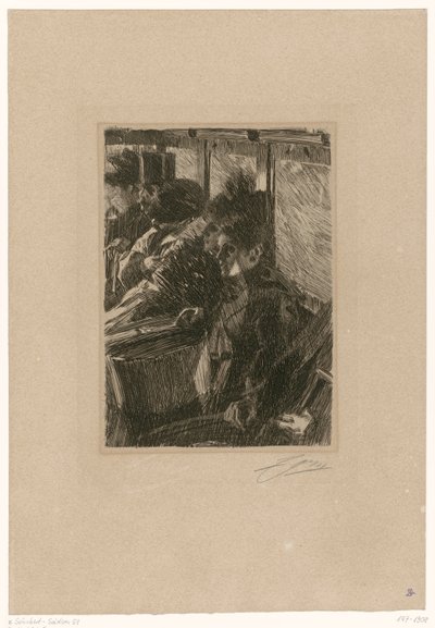Im Omnibus von Anders Zorn