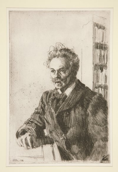 Porträt von August Strindberg von Anders Zorn